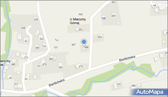 Bieńkówka, Bieńkówka, 168, mapa Bieńkówka