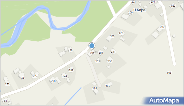 Bieńkówka, Bieńkówka, 196, mapa Bieńkówka