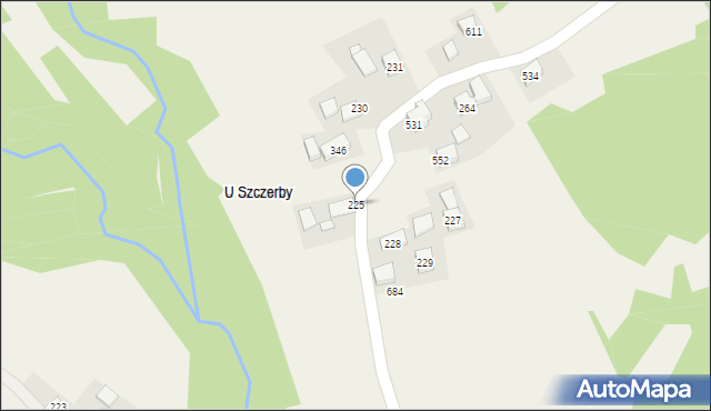 Bieńkówka, Bieńkówka, 225, mapa Bieńkówka