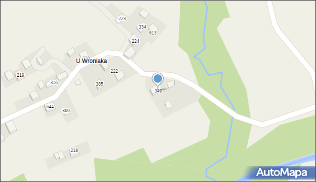 Bieńkówka, Bieńkówka, 349, mapa Bieńkówka