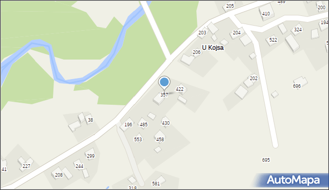 Bieńkówka, Bieńkówka, 357, mapa Bieńkówka