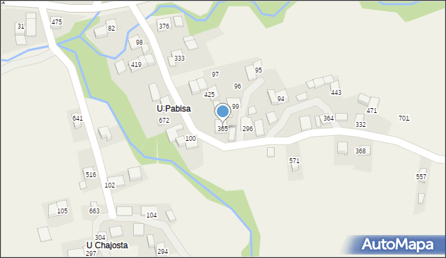 Bieńkówka, Bieńkówka, 365, mapa Bieńkówka