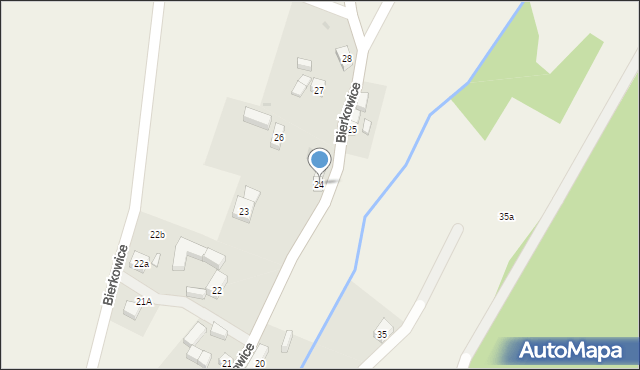 Bierkowice, Bierkowice, 24, mapa Bierkowice