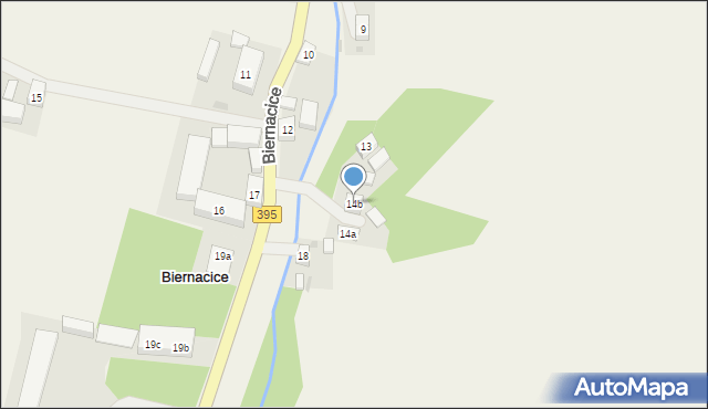 Biernacice, Biernacice, 14b, mapa Biernacice