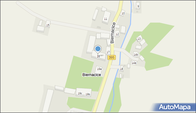 Biernacice, Biernacice, 16, mapa Biernacice