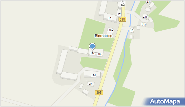 Biernacice, Biernacice, 19c, mapa Biernacice