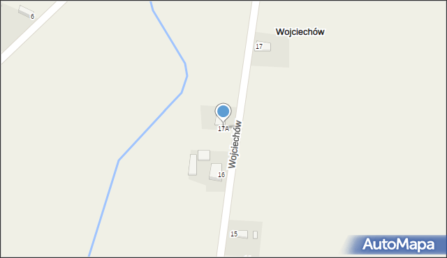 Biernacice, Biernacice, 17A, mapa Biernacice