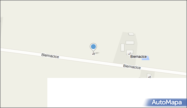 Biernacice, Biernacice, 48, mapa Biernacice