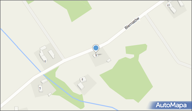 Biernatów, Biernatów, 9, mapa Biernatów