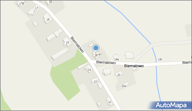 Biernatowo, Biernatowo, 19, mapa Biernatowo