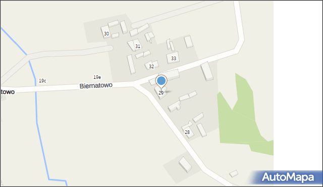 Biernatowo, Biernatowo, 29, mapa Biernatowo