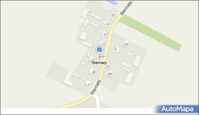 Biernaty, Biernaty, 20, mapa Biernaty