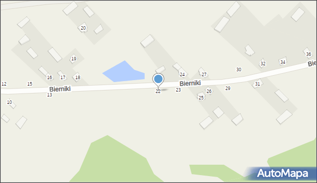 Bierniki, Bierniki, 22, mapa Bierniki