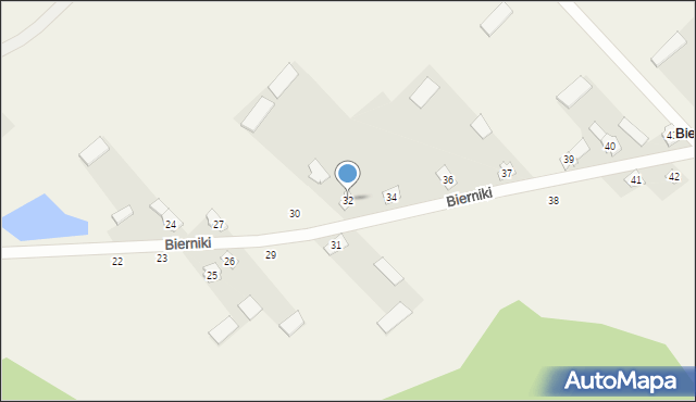 Bierniki, Bierniki, 32, mapa Bierniki