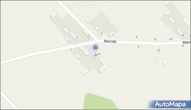 Bierniki, Bierniki, 4a, mapa Bierniki