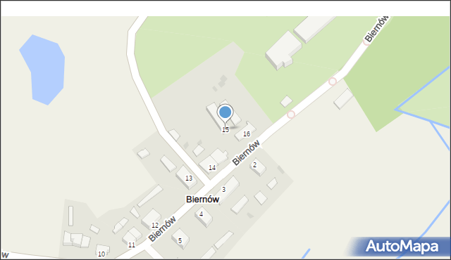 Biernów, Biernów, 15, mapa Biernów