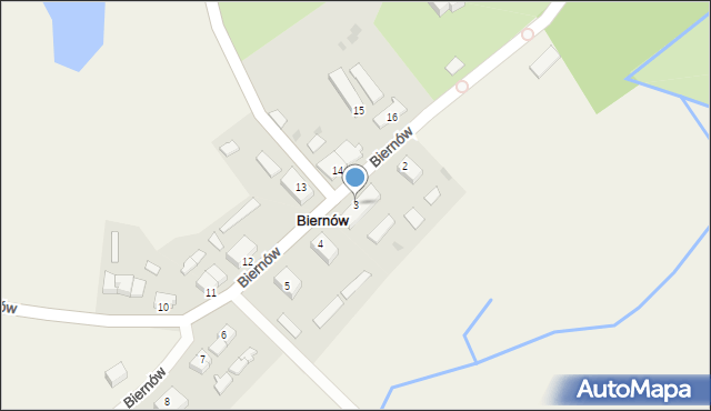 Biernów, Biernów, 3, mapa Biernów