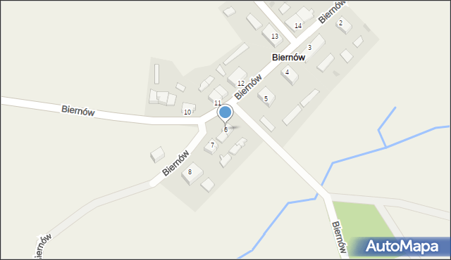 Biernów, Biernów, 6, mapa Biernów