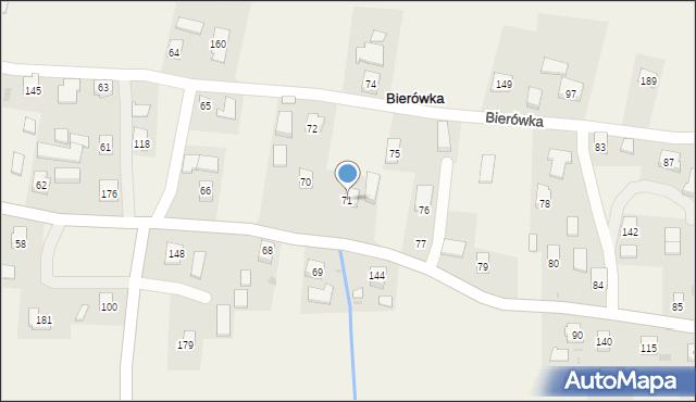 Bierówka, Bierówka, 71, mapa Bierówka