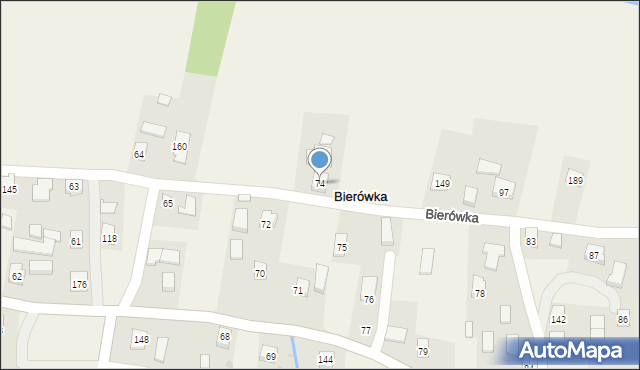 Bierówka, Bierówka, 74, mapa Bierówka