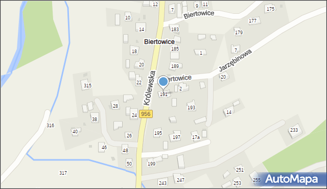 Biertowice, Biertowice, 16, mapa Biertowice