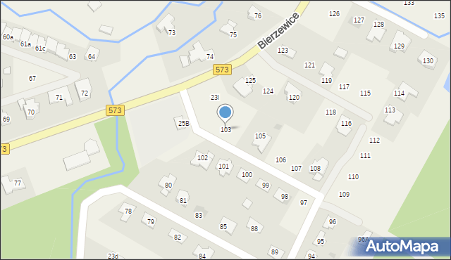 Bierzewice, Bierzewice, 103, mapa Bierzewice