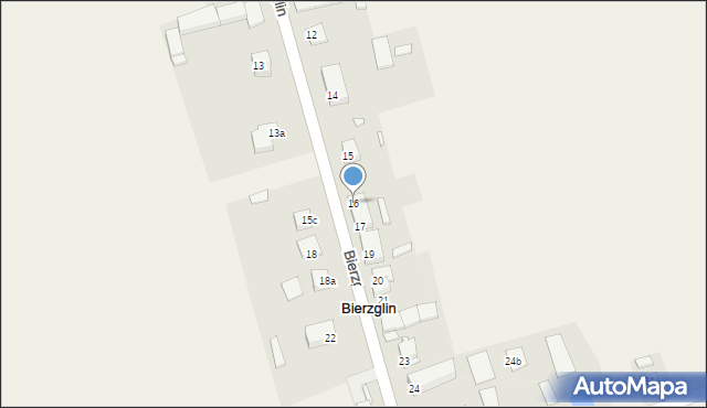 Bierzglin, Bierzglin, 16, mapa Bierzglin