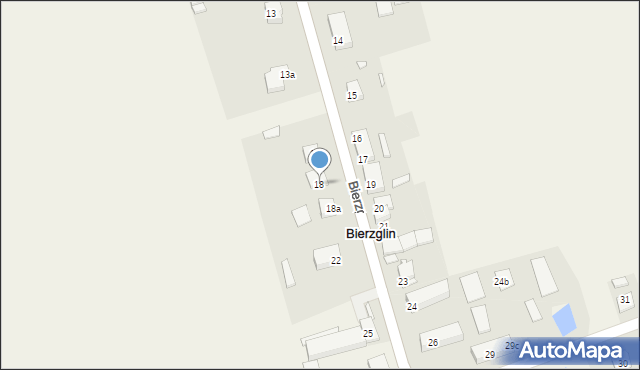 Bierzglin, Bierzglin, 18, mapa Bierzglin