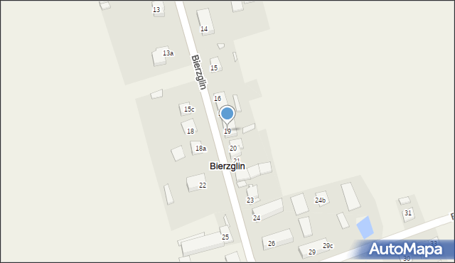 Bierzglin, Bierzglin, 19, mapa Bierzglin