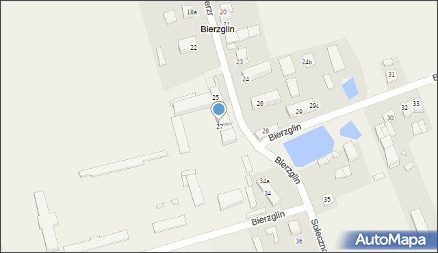 Bierzglin, Bierzglin, 27, mapa Bierzglin