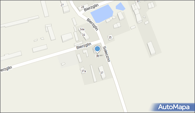 Bierzglin, Bierzglin, 36, mapa Bierzglin