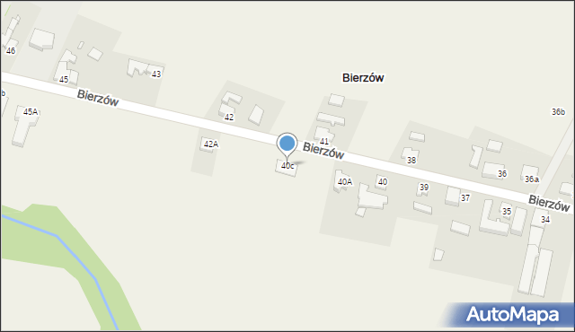 Bierzów, Bierzów, 40c, mapa Bierzów