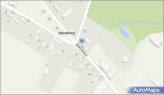 Bierzwnica, Bierzwnica, 19, mapa Bierzwnica