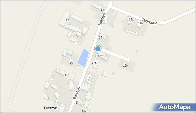 Bierzyn, Bierzyn, 16, mapa Bierzyn