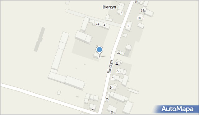 Bierzyn, Bierzyn, 3, mapa Bierzyn