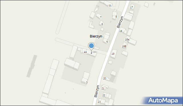 Bierzyn, Bierzyn, 4, mapa Bierzyn