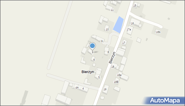 Bierzyn, Bierzyn, 7, mapa Bierzyn