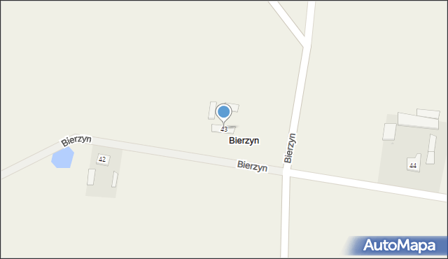 Bierzyn, Bierzyn, 43, mapa Bierzyn