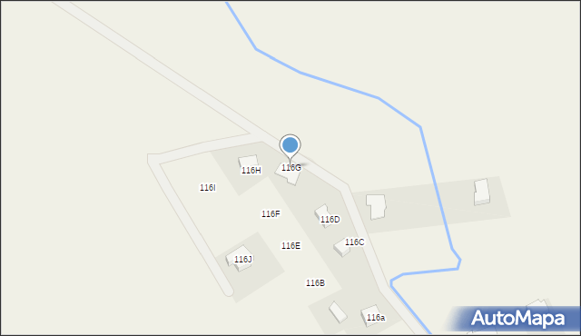 Biesiekierz, Biesiekierz, 116G, mapa Biesiekierz