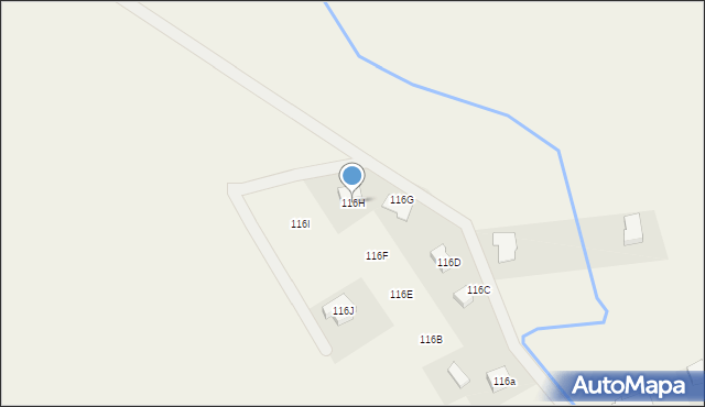 Biesiekierz, Biesiekierz, 116H, mapa Biesiekierz