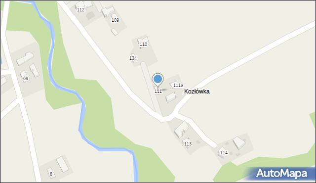 Biesna, Biesna, 111, mapa Biesna