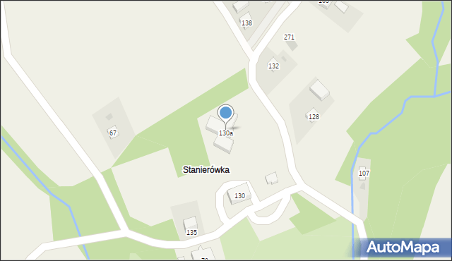 Biesna, Biesna, 130a, mapa Biesna