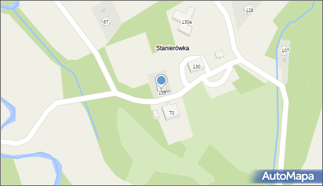 Biesna, Biesna, 135, mapa Biesna