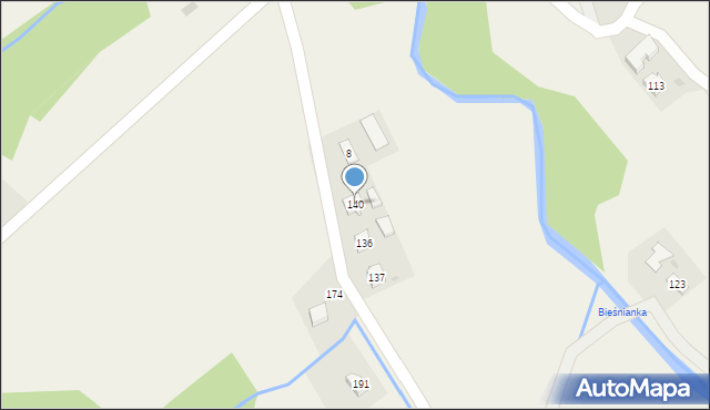 Biesna, Biesna, 140, mapa Biesna