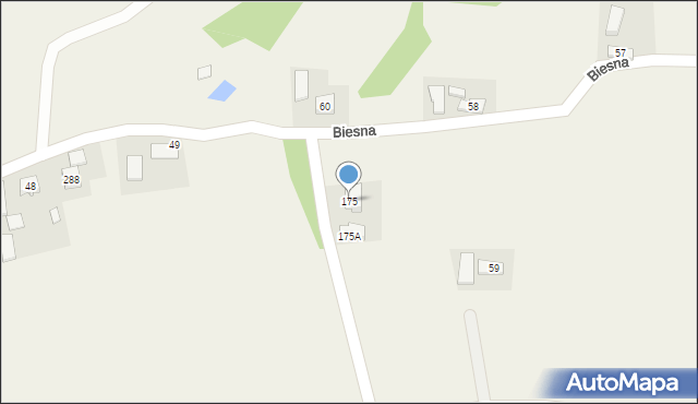 Biesna, Biesna, 175, mapa Biesna