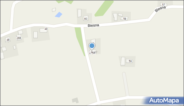 Biesna, Biesna, 175A, mapa Biesna