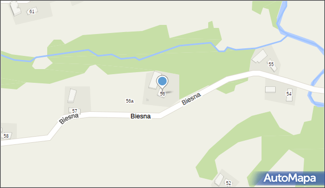 Biesna, Biesna, 56, mapa Biesna