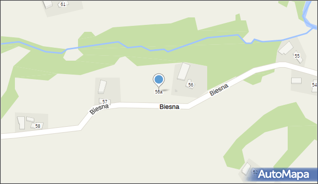 Biesna, Biesna, 56a, mapa Biesna