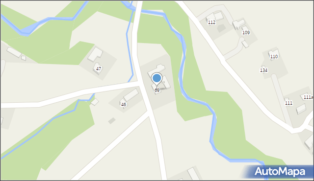 Biesna, Biesna, 69, mapa Biesna