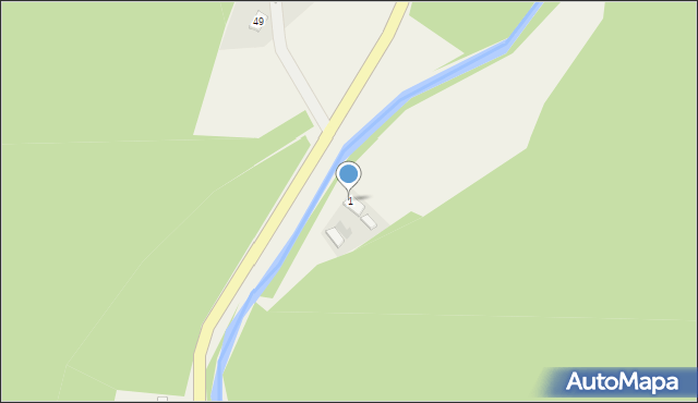 Bieśnik, Bieśnik, 1, mapa Bieśnik